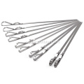 Skewers Kabob 17&quot; inox BBQ Skewers Barbecue